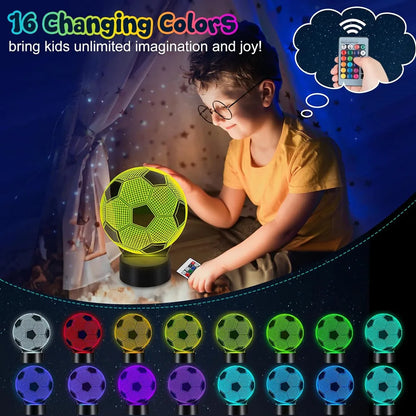 Football 3D Illusion Night Light